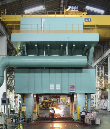 15,000-metric-ton forging press, one of the largest in Asia